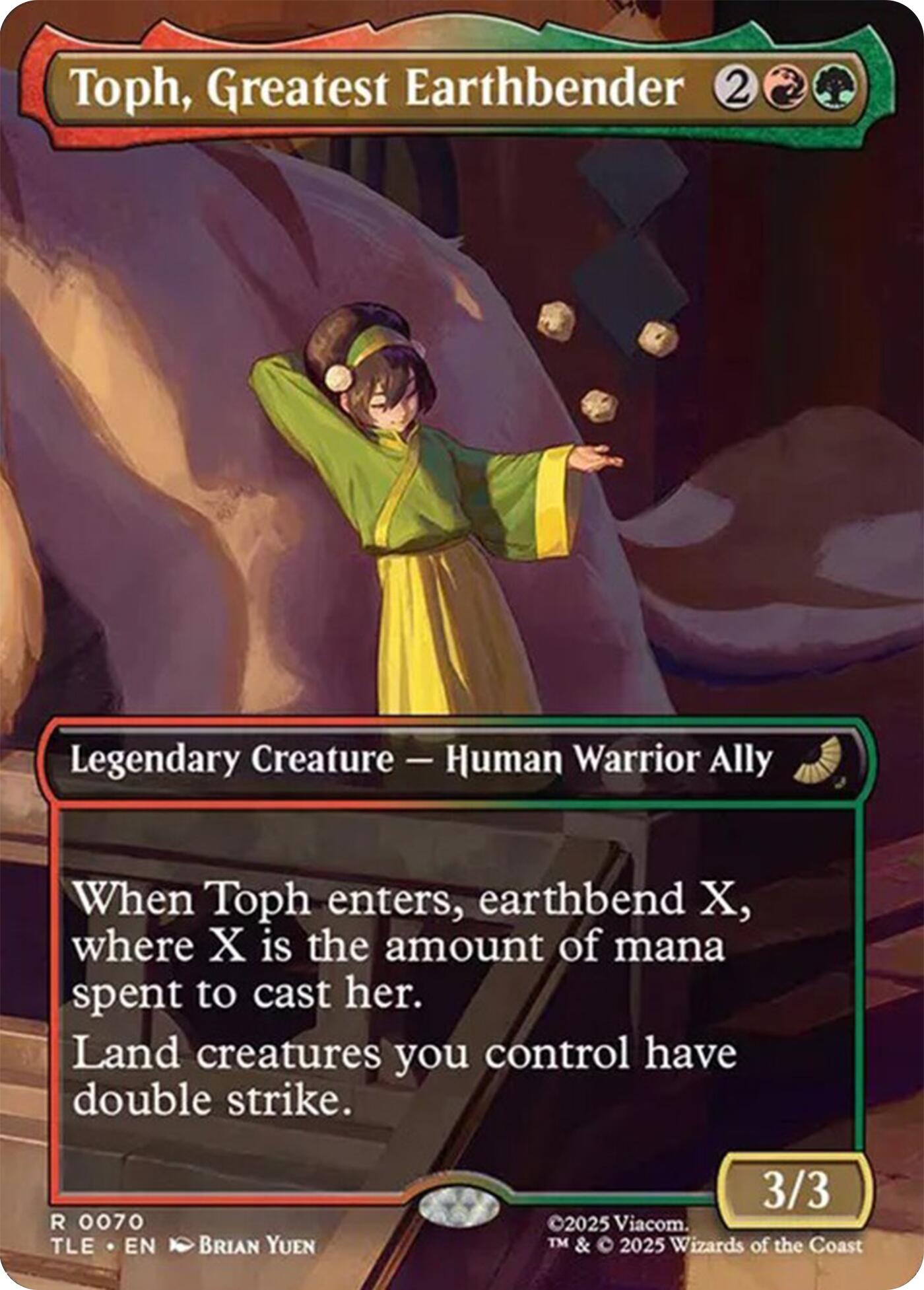 Toph, Greatest Earthbender (Borderless)