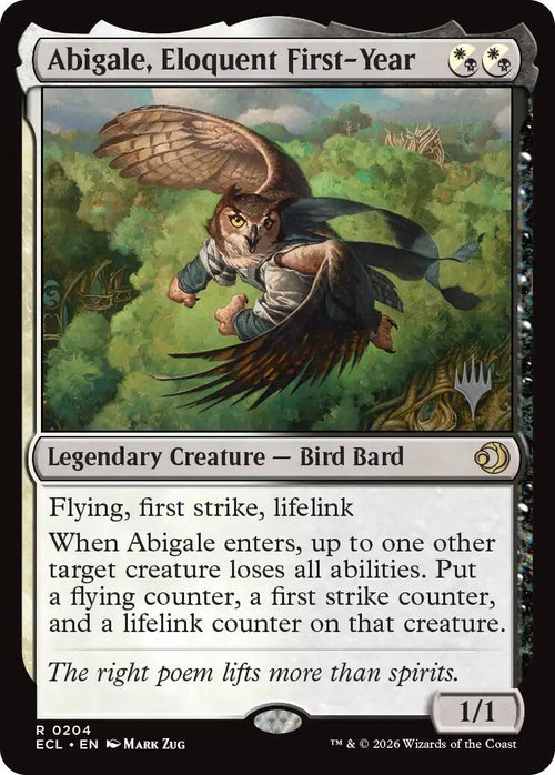 Abigale, Eloquent First-Year